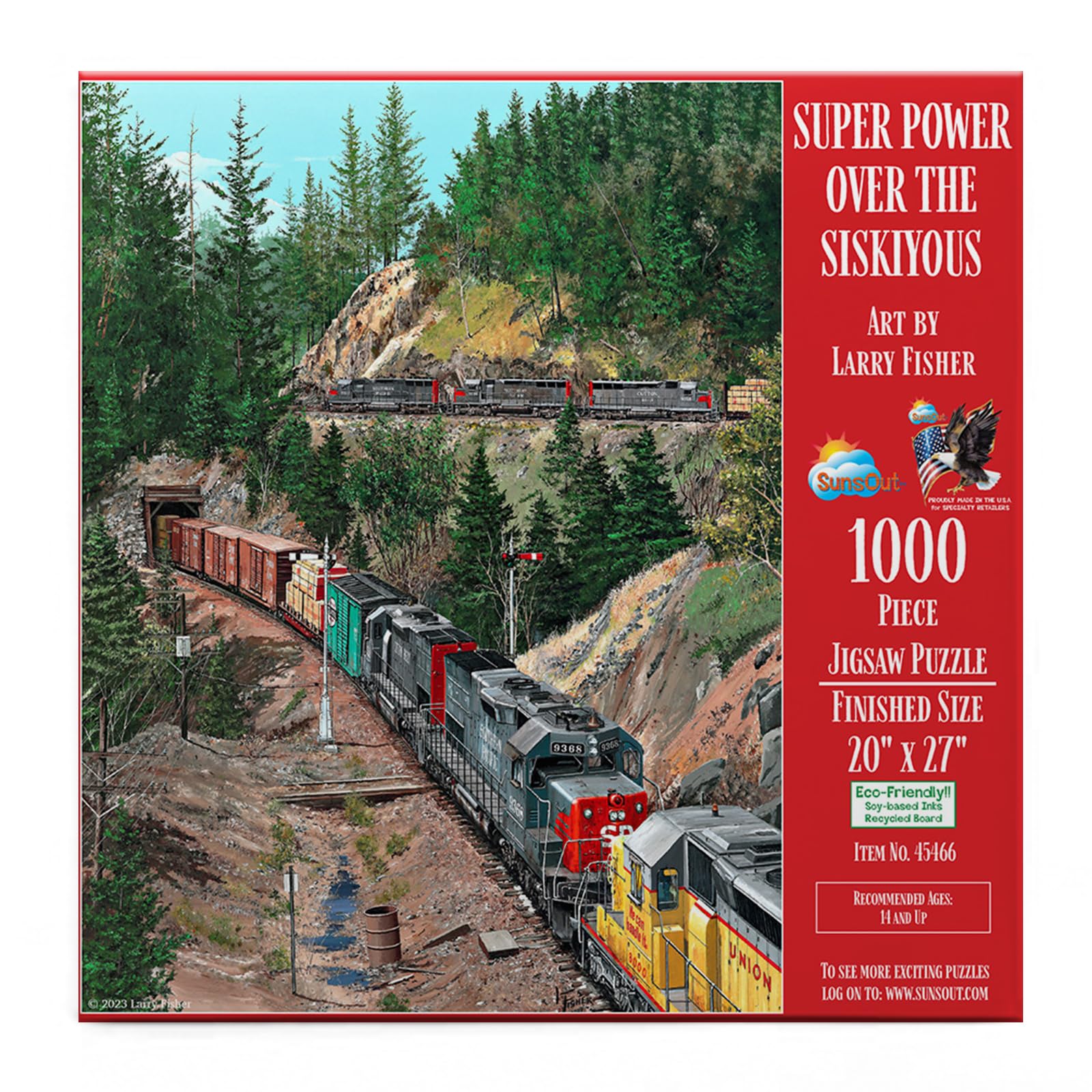SUNSOUT INC - Super Power Over The Siskiyous - 1000 pc Jigsaw Puzzle by Artist: Larry Fisher - MPN # 45466