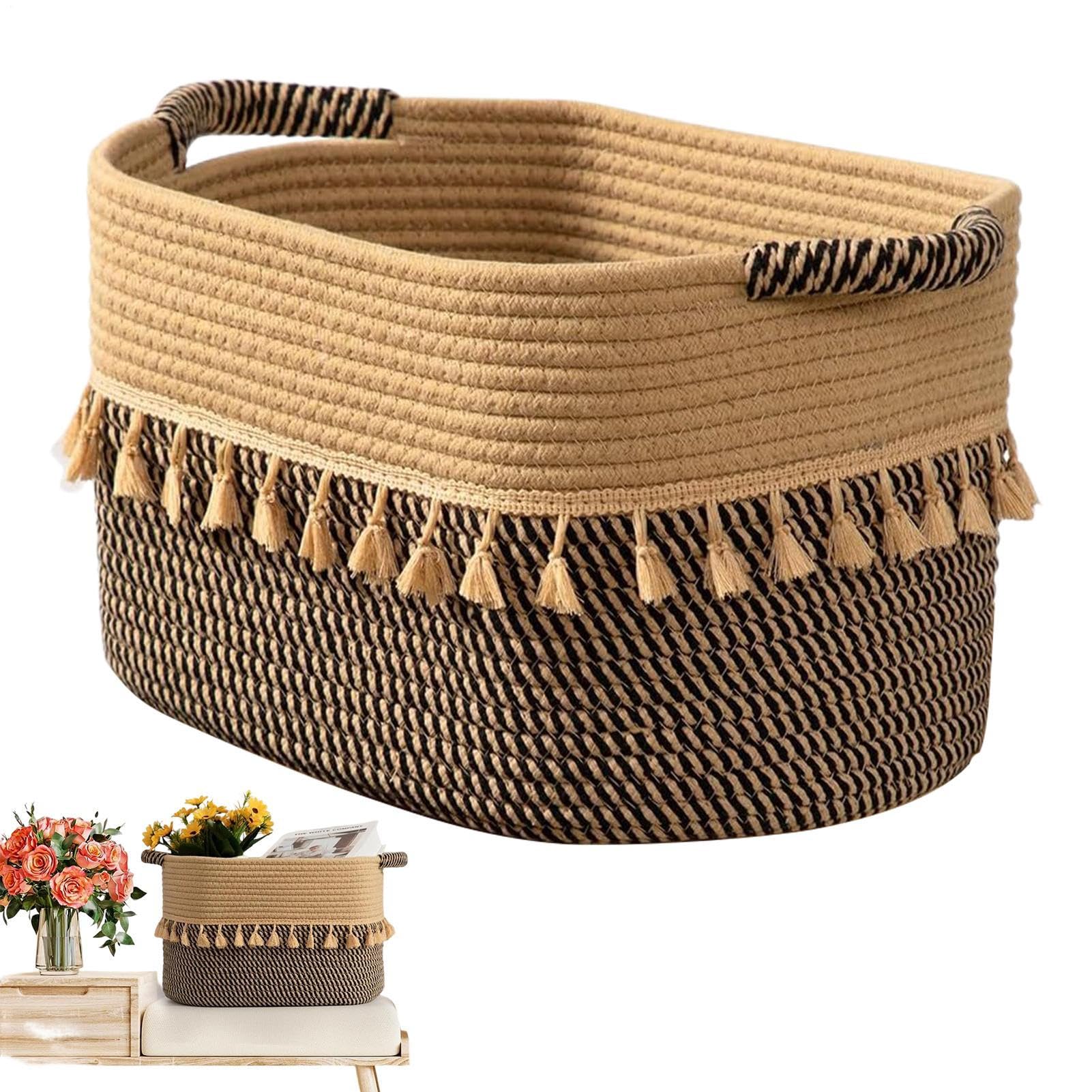 Panier de rangement pour étagères parfait pour le salon et placard