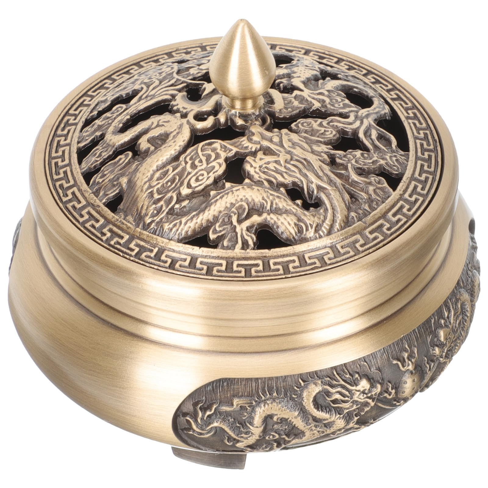 Brûleur de parfum en laiton or pour décoration maison et ornement vintage