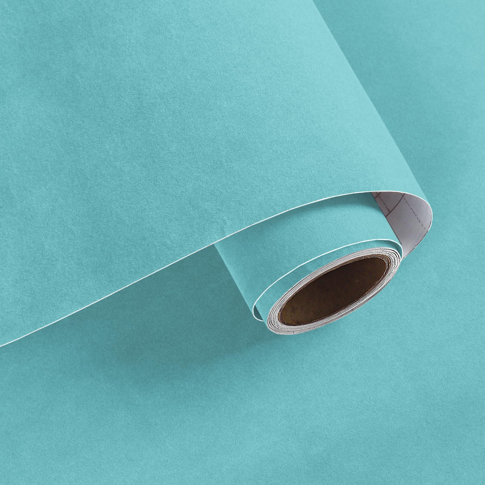 Doublure de tiroir autocollante en velours bleu feutre doux pour étagères