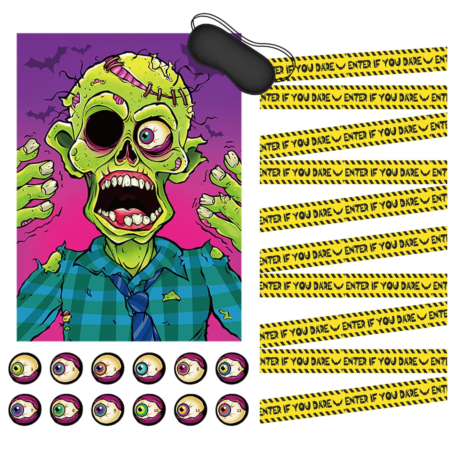 Amazon.com: 2 Pack Halloween Party Favors Pin the Eyeball on The