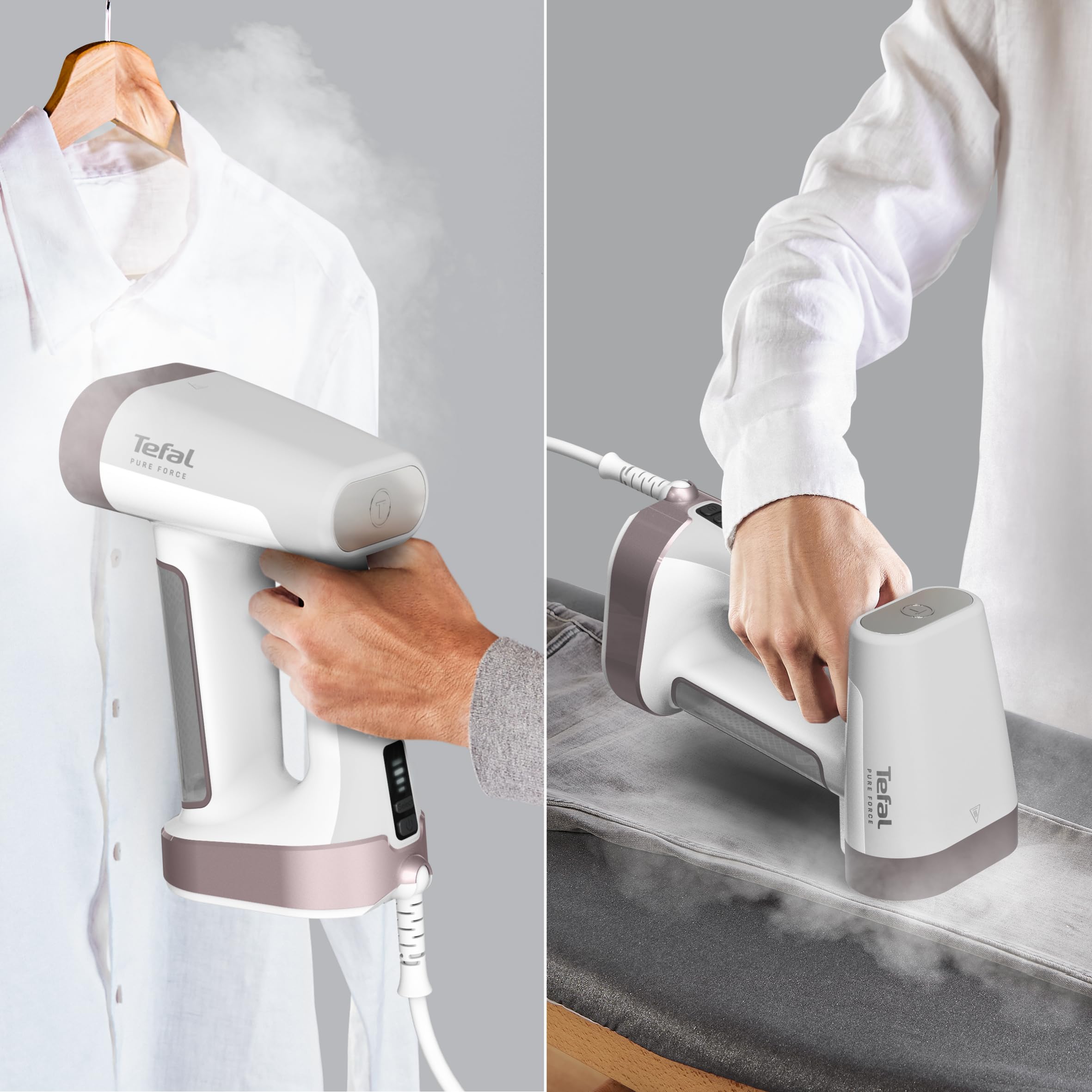 Tefal Brosse vapeur Pure Force 2 en 1