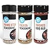 Amazon Brand - Happy Belly Grilling Spices Set, Prime Steak, Smoked BBQ and Fajita Seasoning, 3 Piece Assortment