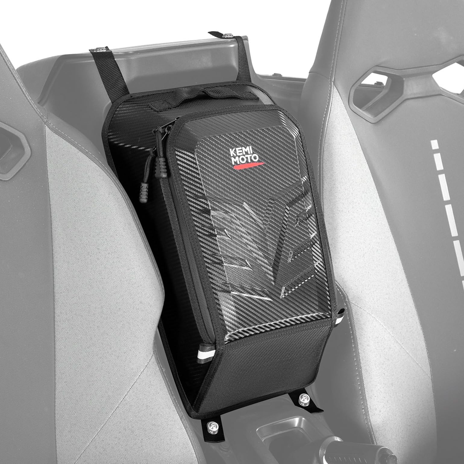 Storage Bag Upgrade EVA Rigid Material Compatible with CFMOTO ZForce 950 H.O/H.O.E.X. 2022-2024/2020-2022 ZForce 950 Sport G1 UTV Center Seat Bag Resistant Zippers Structured Storage Bags