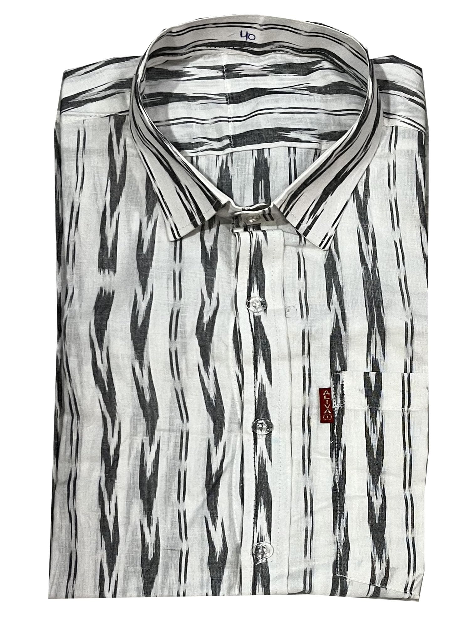 apolee Odisha Handloom Sambalpuri Cotton Half Shirt for Men-picture-21