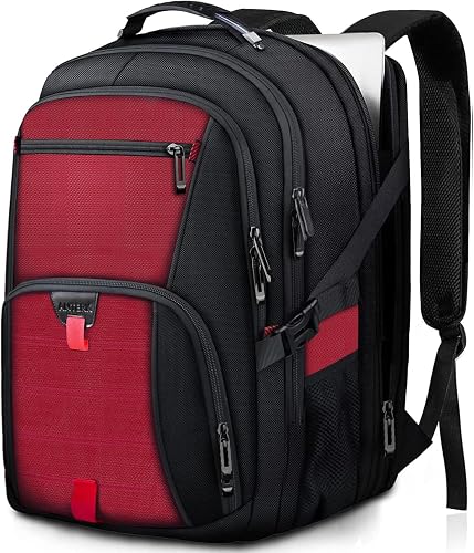 ANTERK Extra Large Travel Laptop Backpack Red