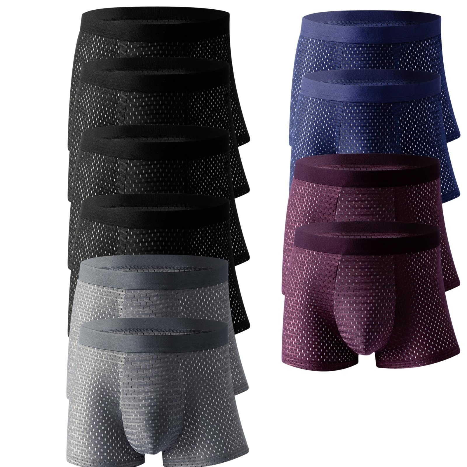 Boxer en Fibre DE Bambou -Boxer Box Hero en Fibre de Bambou, Confortable & Élastique, Calecon Homme, sous-vêtements pour Le Quotidien & Le Sport