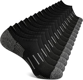 No Show Socks Men 7 Pairs Low Cut Athletic Cushion Non Slip Breathable Socks