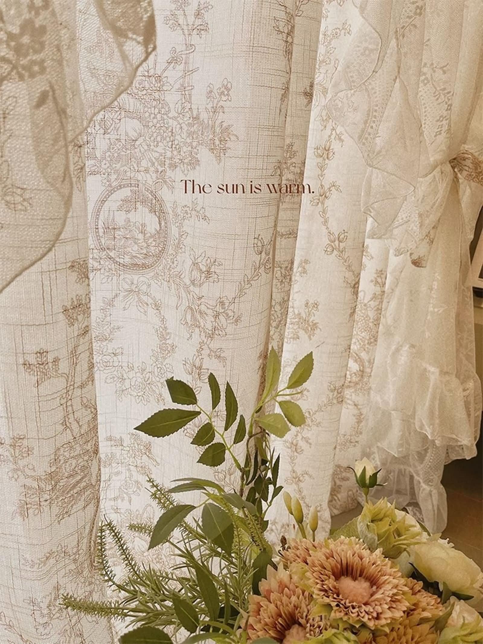 Tende moderne 96, drappeggio per camera da letto modello ricamo con volant cachi tende da cucina in poliestere 2 pannelli 137 x 238 cm