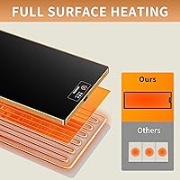 Vista 8 de Bandeja de calentamiento eléctrica (extra larga 59 x 12 pulgadas), calentadores de alimentos comerciales para fiestas, bufé y reuniones, tapete