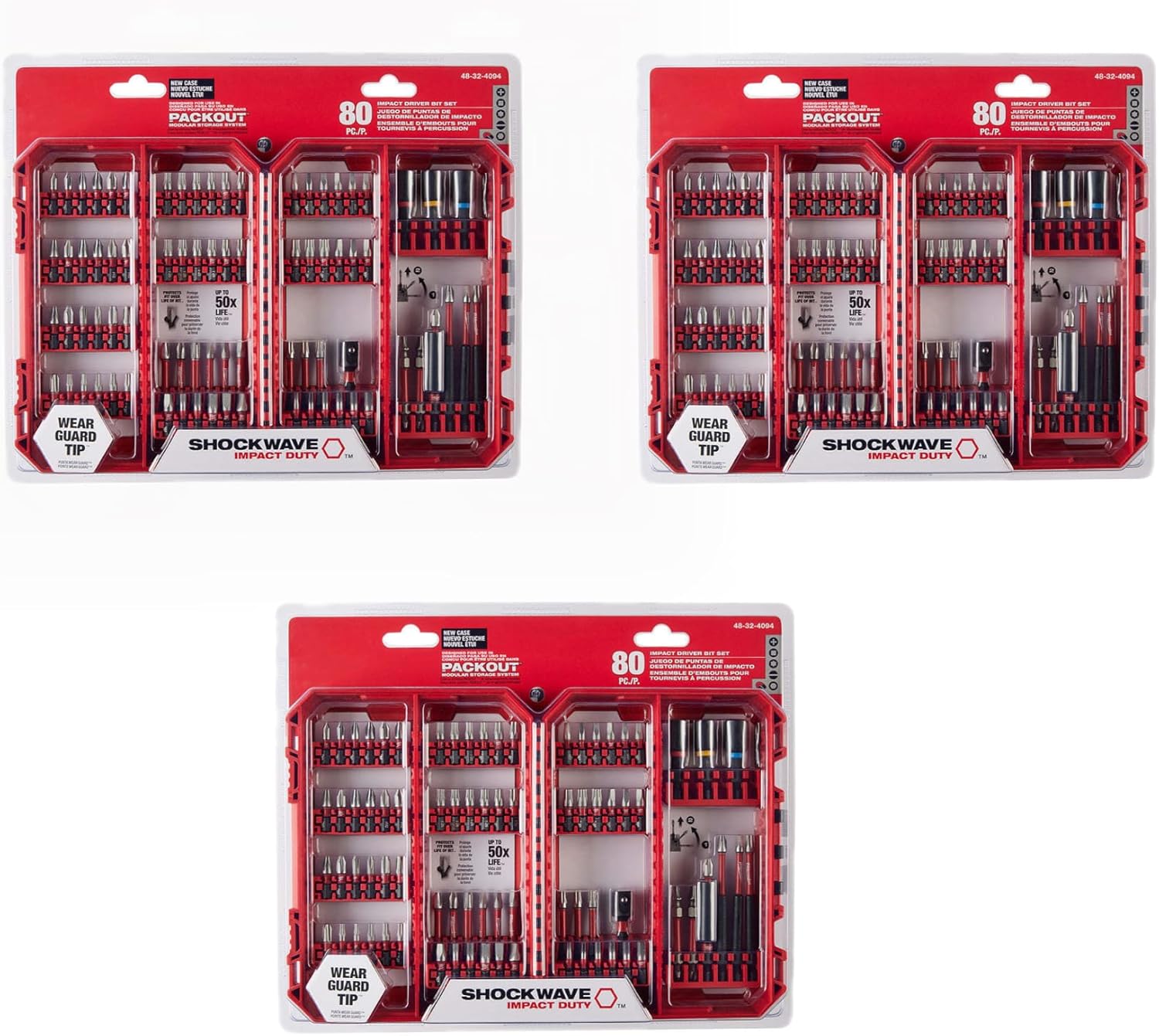 Drill Bit Compatible with Milwaukee 48-32-4094 Impact Duty Driver Bit Set - 80 PC