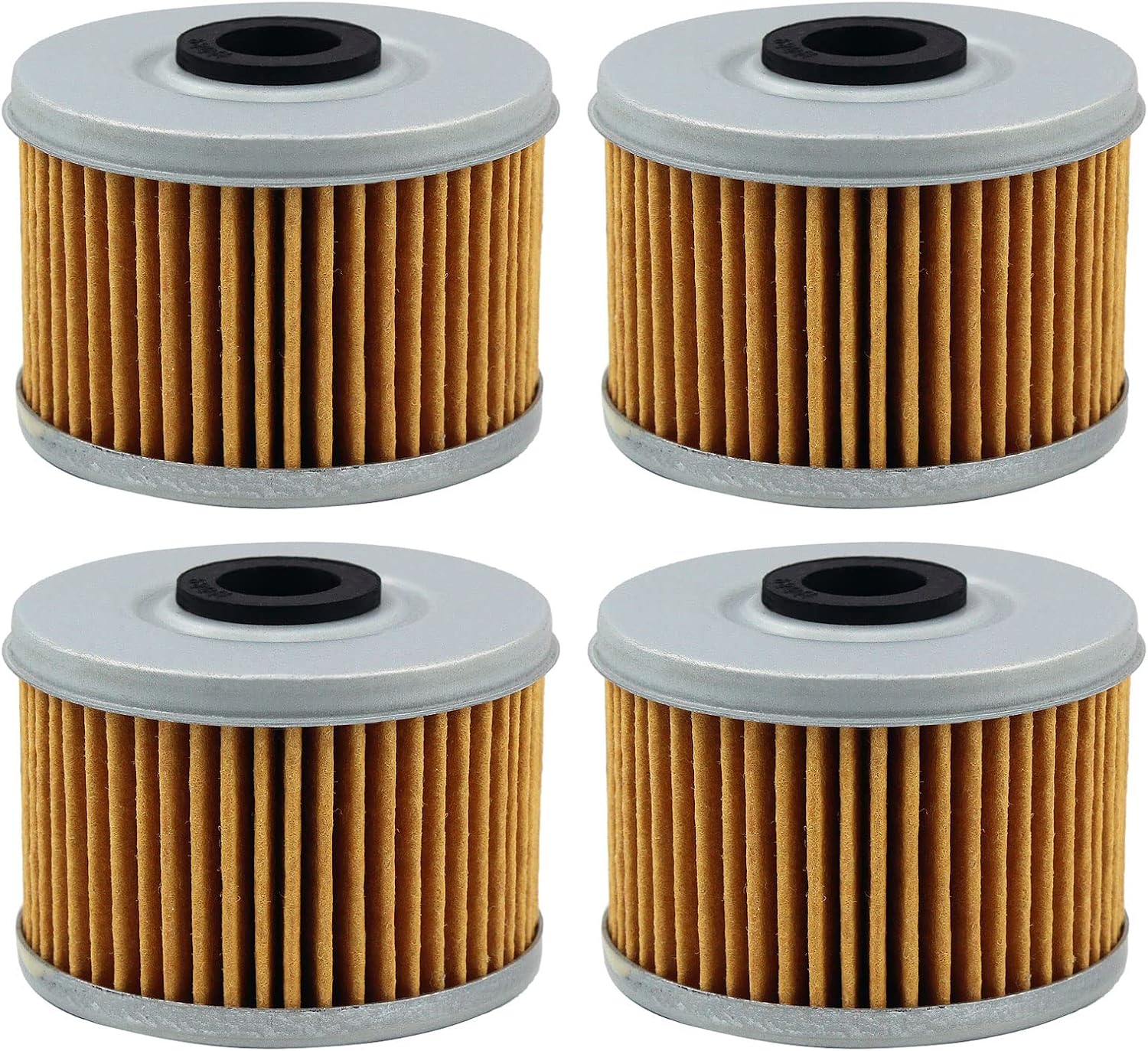 Oil Filter for Honda Rancher 420 ES 4X4 TRX420 Foreman TRX420TE Fourtrax TRX250 TRX300 TRX350 TRX400 ATC250ES ATC350X 1985-1987 (4 Pack)