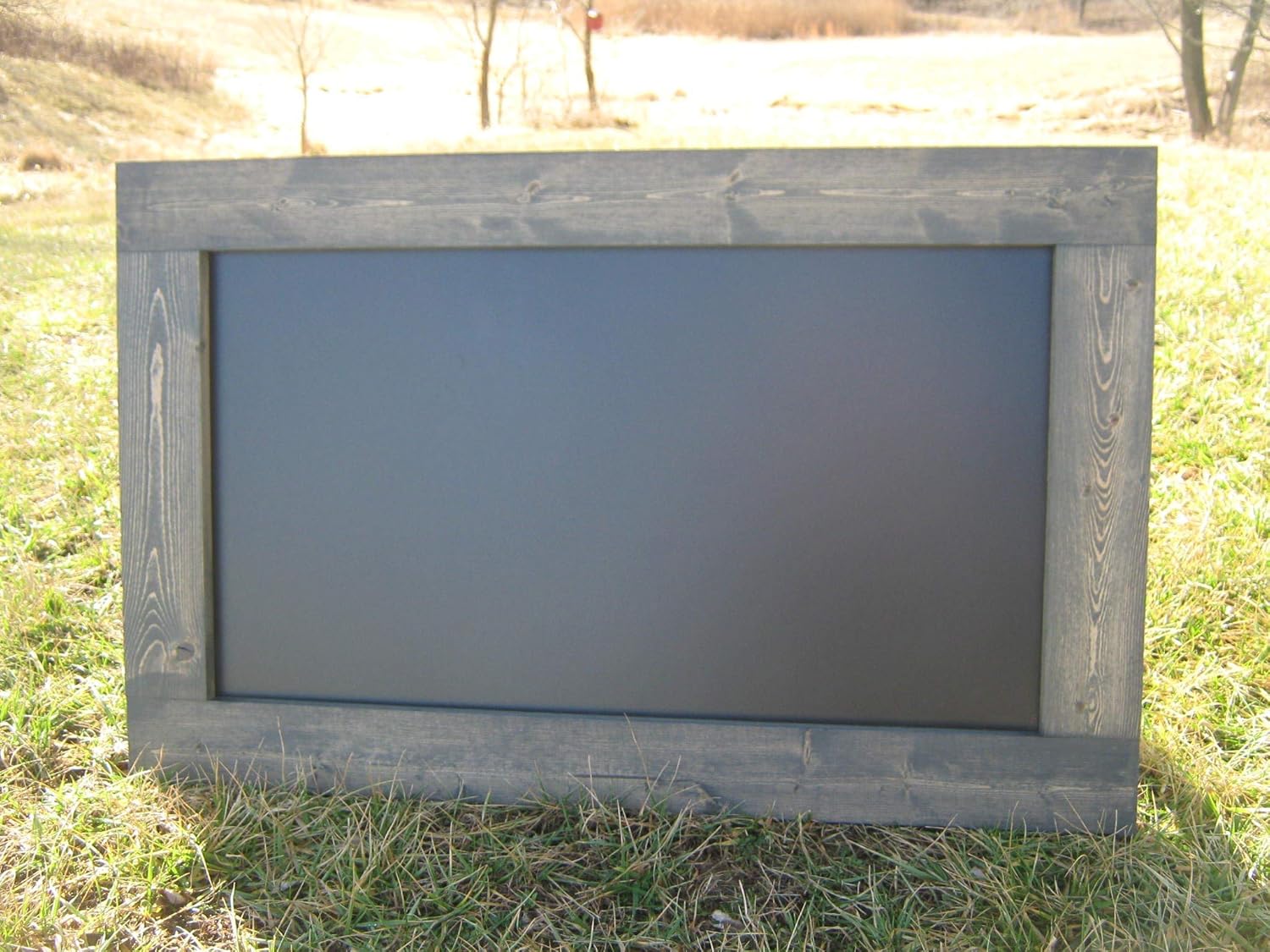 Weathered grey chalkboard extra large hanging chalk board
