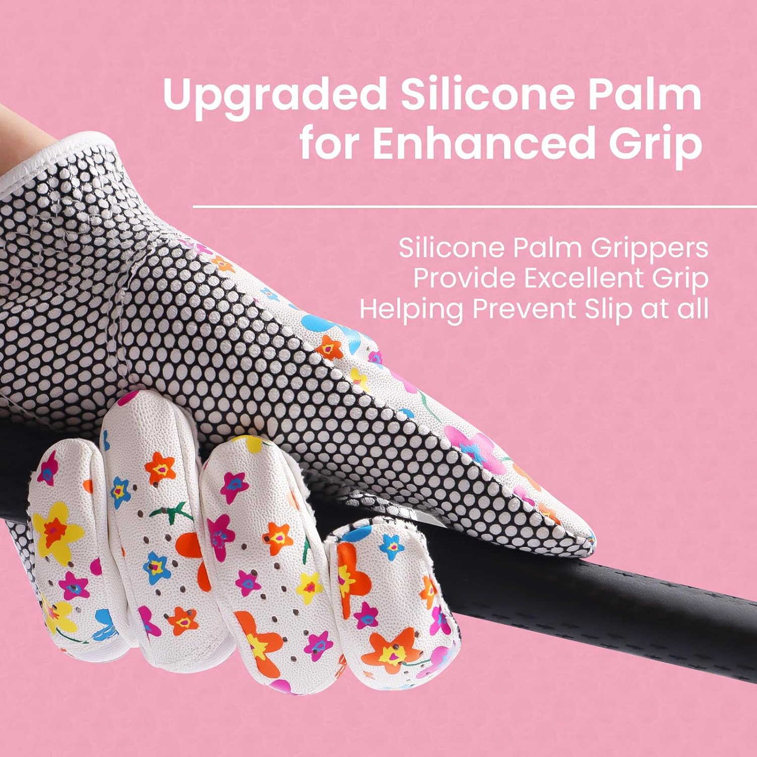 FINGER TEN Ladies Golf Gloves Left Right Hand 1 Pack, Golf Glove for Women's Golfer Lh Rh All Weather Grip, Size Fit Small Medium Large XL - Image 5