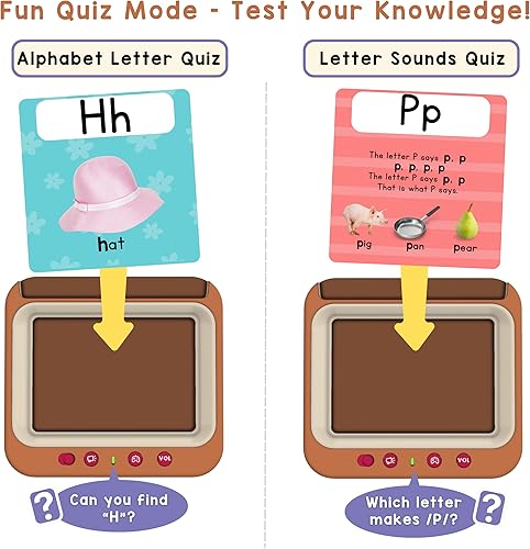 Miniatura 4 de LEARNING BUGS Reproductor de tarjetas de aprendizaje interactivo para niños pequeños – 126 sonidos, canciones del alfabeto y fonéticas, rimas de