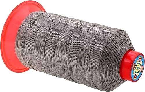 Miniatura 189 de Mandala Crafts Hilos de coser resistentes de nailon consolidado, hilo para tejer jeans de cuero, hilos de tapicería marina al aire libre, Beige