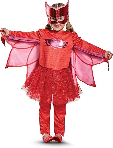 Owlette Prestige - Disfraz de tutú de pijama, color rojo, talla L (4-6X)