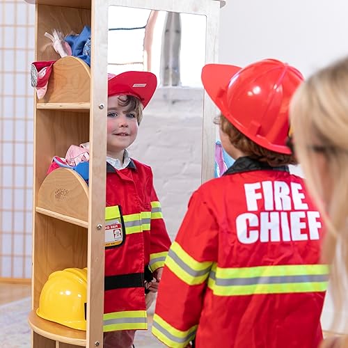 Miniatura 9 de ECR4Kids Carrusel giratorio de disfraces, organizador de disfraces, natural Natural,Gris (Grey Wash),Blanco Cal,https://www.amazon.com/dp/undefined