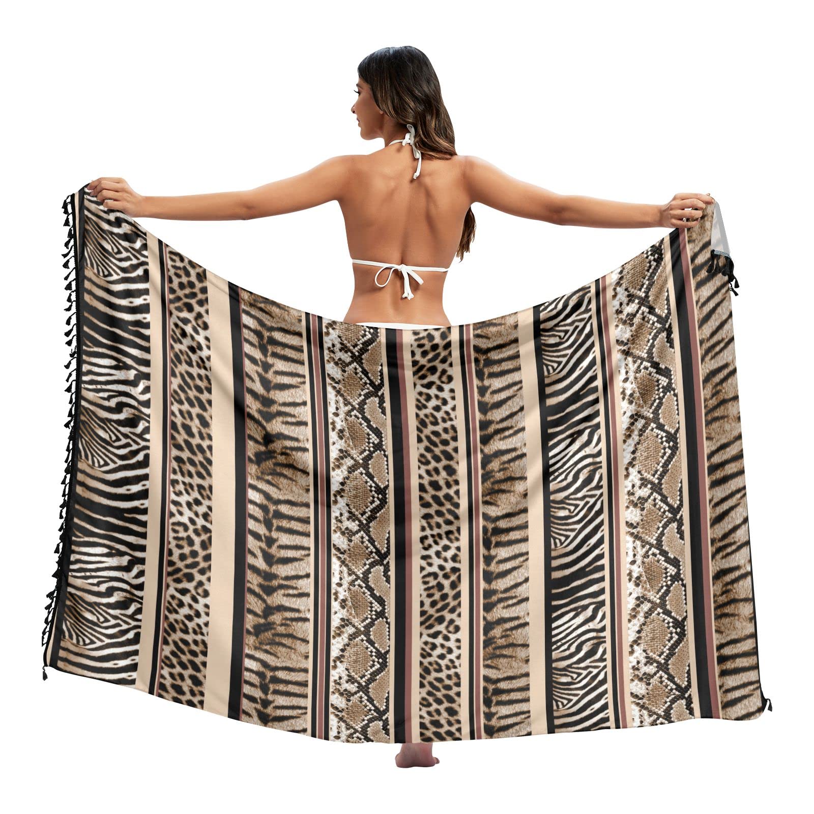 ODAWA Happy Columbus Day - Traje de baño ajustable para mujer, pareo de playa, 180 x 115 cm