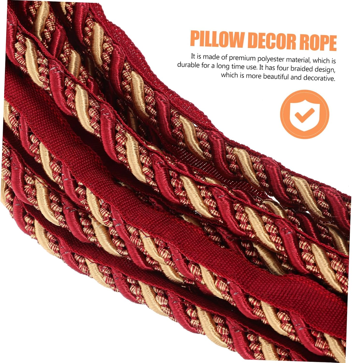 Gadpiparty Sofa Pillow Trim Rope DIY Cushion Decor Accessory Premium Quality Twisted Cord for Handmade Textiles Versatile Craft Supply for Home Decoration
