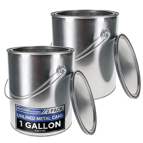 Master Elite 1 Gallon Unlined Empty Metal Paint Can Bucket