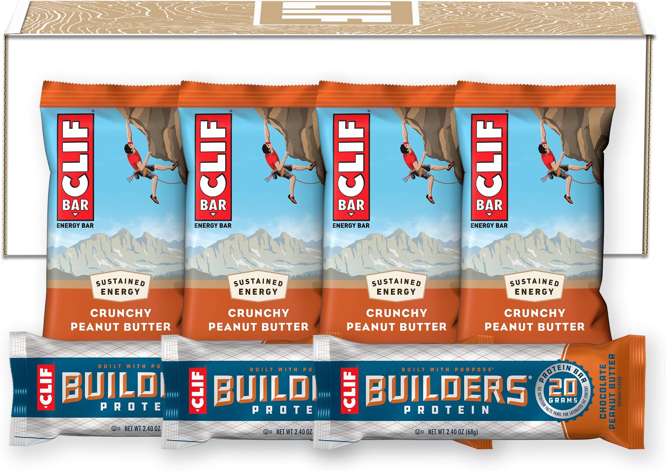 CLIF Nut Butter Bar Variety Pack 12 Count + CLIF Thins