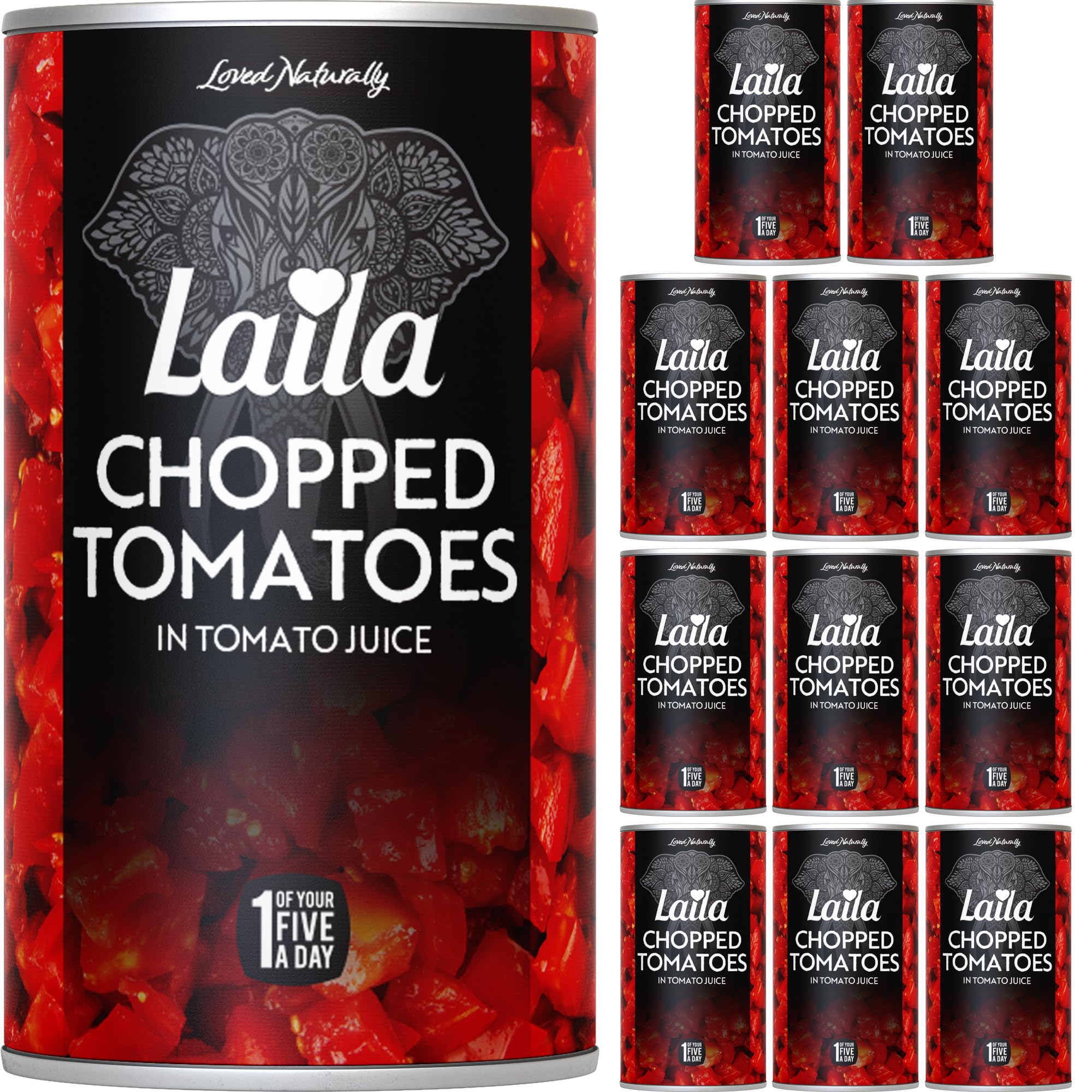 Laila Canned Chopped Tomatoes 400G