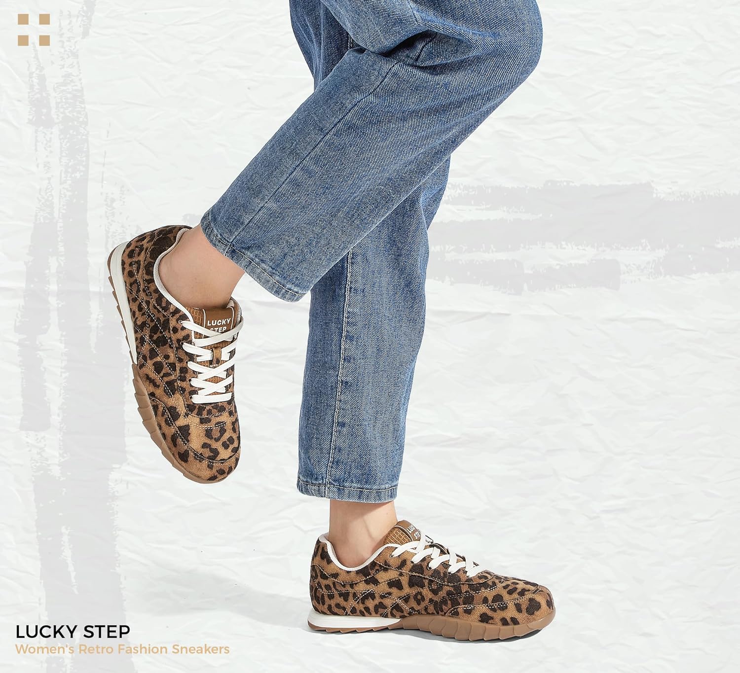 LUCKY STEP Women's Retro Fashion Sneakers Casual Thin Sole Anti-Slip Tennis Trainer Running Walking Shoes Trendy Trainer Comfortable Footwear - Image 8