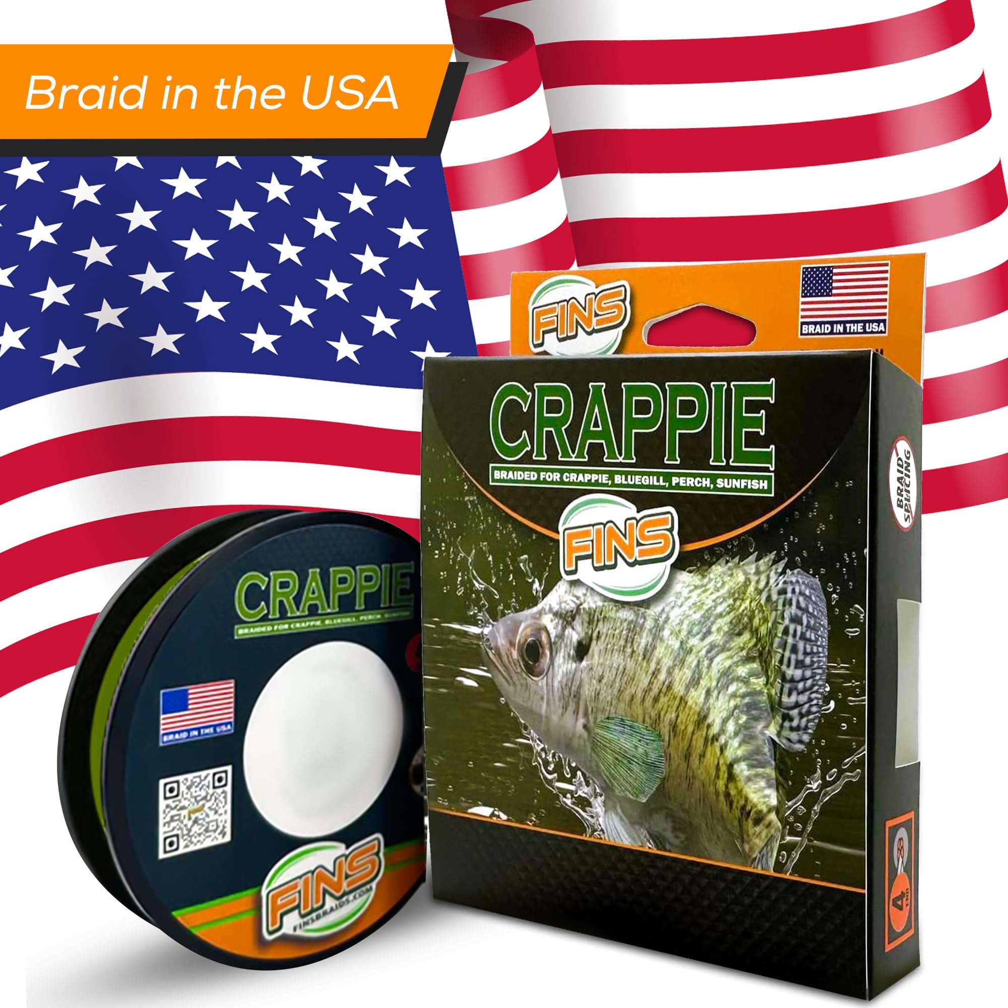 Crappie Braid Ultra-Strong, Thin Diameter Braided Fishing Line Reels for  Crappie, Perch Sunfish
