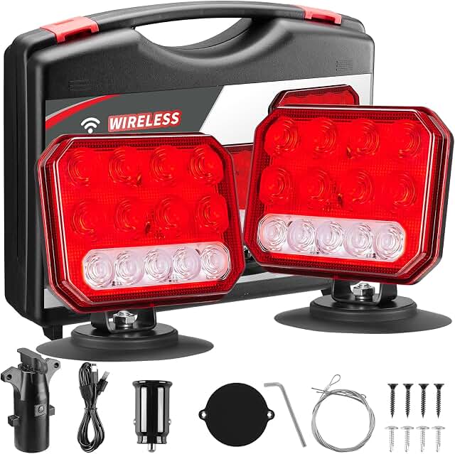 Wireless Trailer Lights Magnetic Dual Function