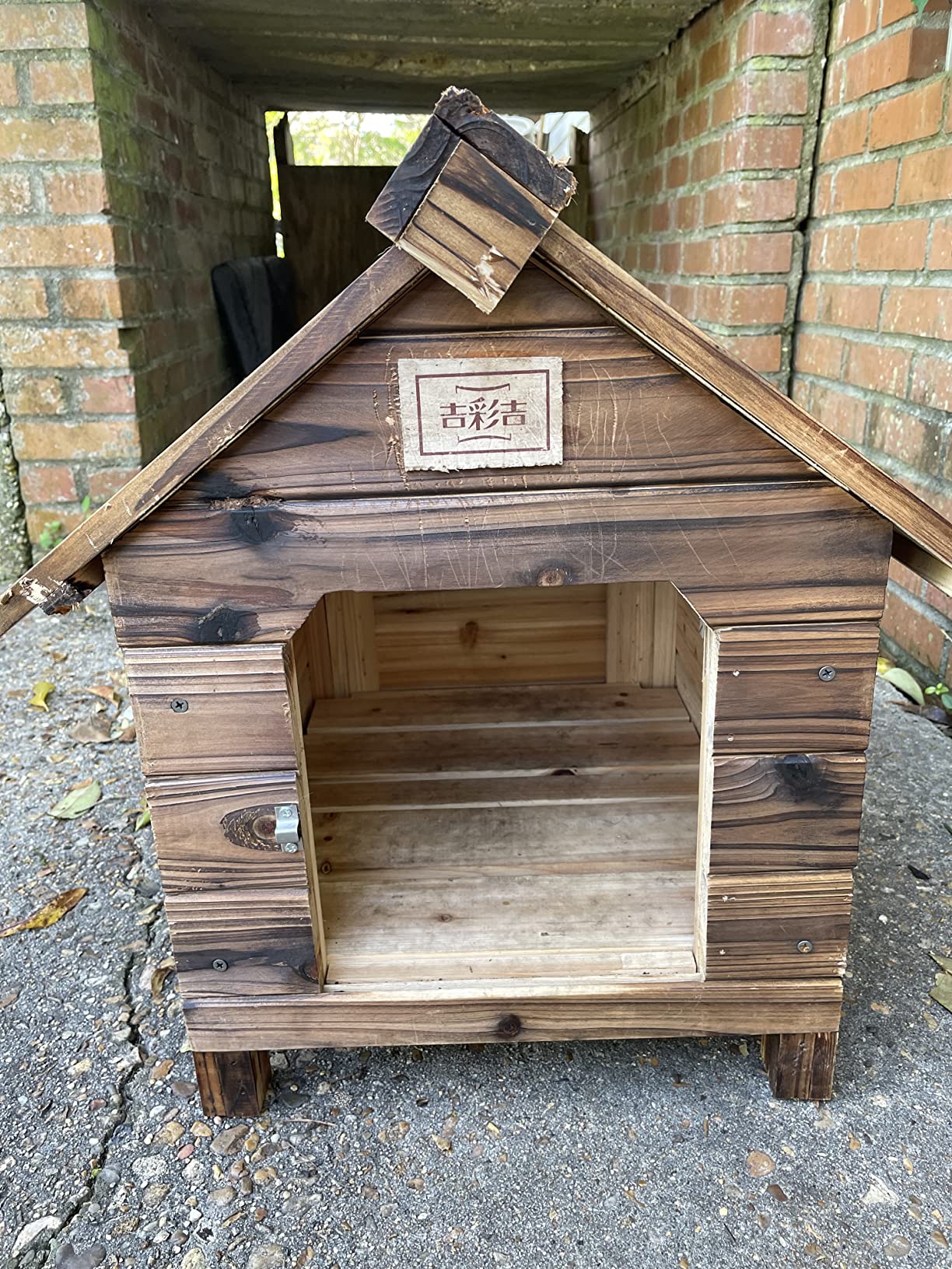 30/mo Finance Dog House Outdoor with Doors Windows Dog Houses for