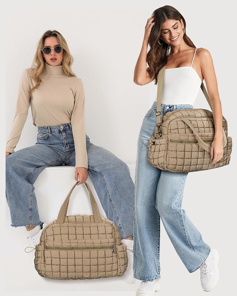 Amazon.com | Quilted Duffle Bag for Women Cute Weekender Amazon.com | Quilted Duffle Bag for Women Cute Weekender