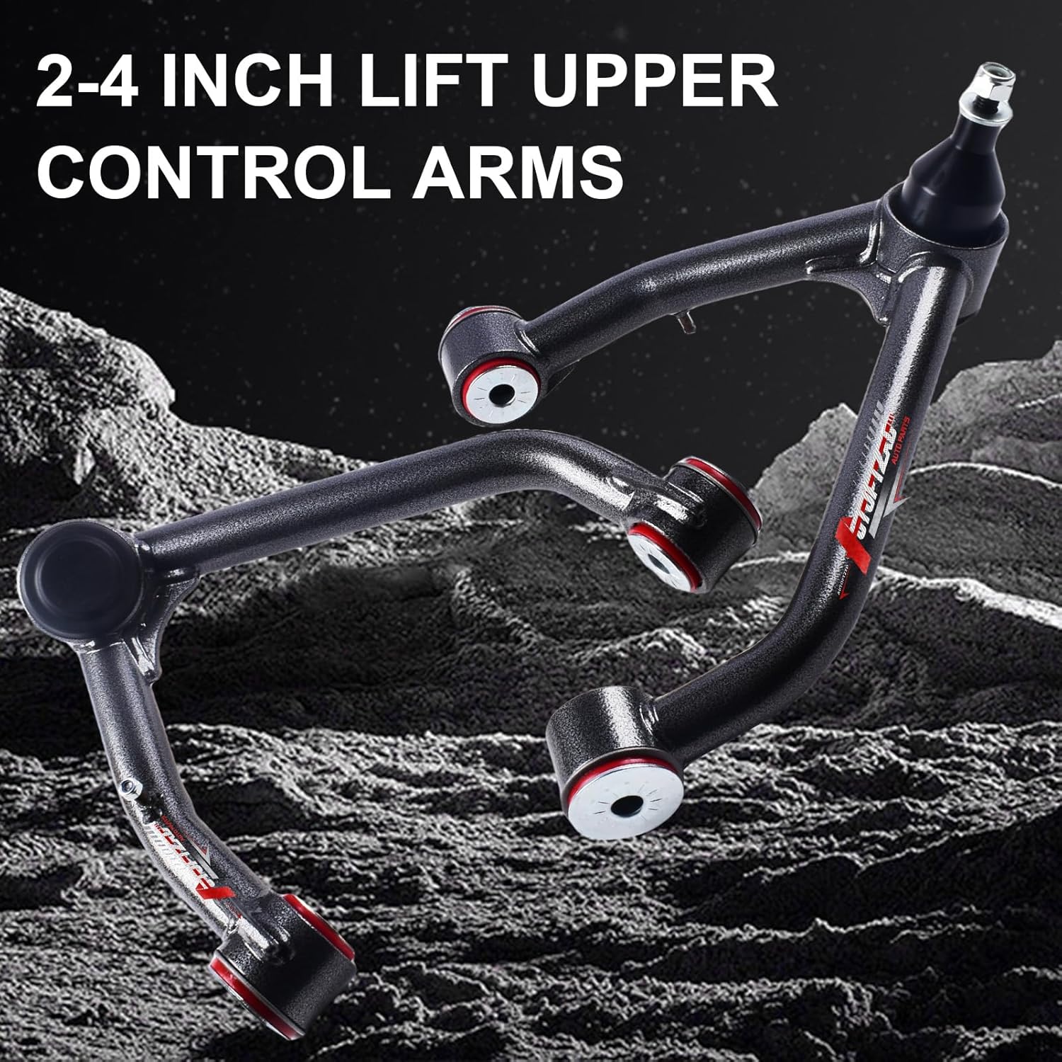 2-4" Lift Front Upper Control Arm for 2007-2018 Chevy Silverado 1500 Tahoe/ 07-14 Suburban 1500/ Avalanche, Compatible with 2007-2018 GMC Sierra 1500 Yukon & Cadillac Escalade