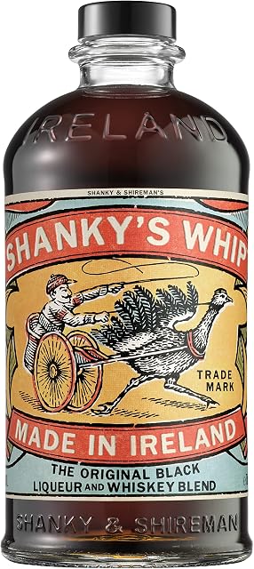 Shankys Whip Irish Whiskey Liqueur, 70cl Bottle | Enjoy over Ice or in Cocktails | Perfect for Gifts or Add to Your Bar Trolley Next to the Crisps, Cocktail Glasses, and Other Prime Drinks | 33% ABV