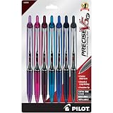 PILOT Precise V5 RT Retractable Rollerball Pens, 0.5mm, Assorted, 7-Pack – view 1