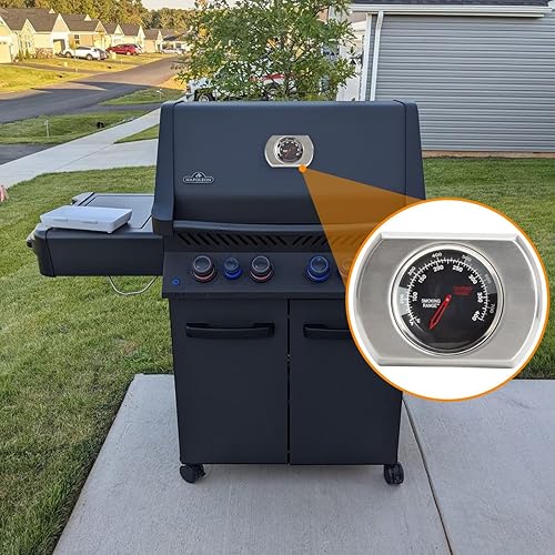 Miniatura 22 de Medidor de termómetro para ahumador Oklahoma Joe's Accesorios para ahumadores 3695528R06 Oklahoma Joe Parrilla Indicador de calor preciso para la 3