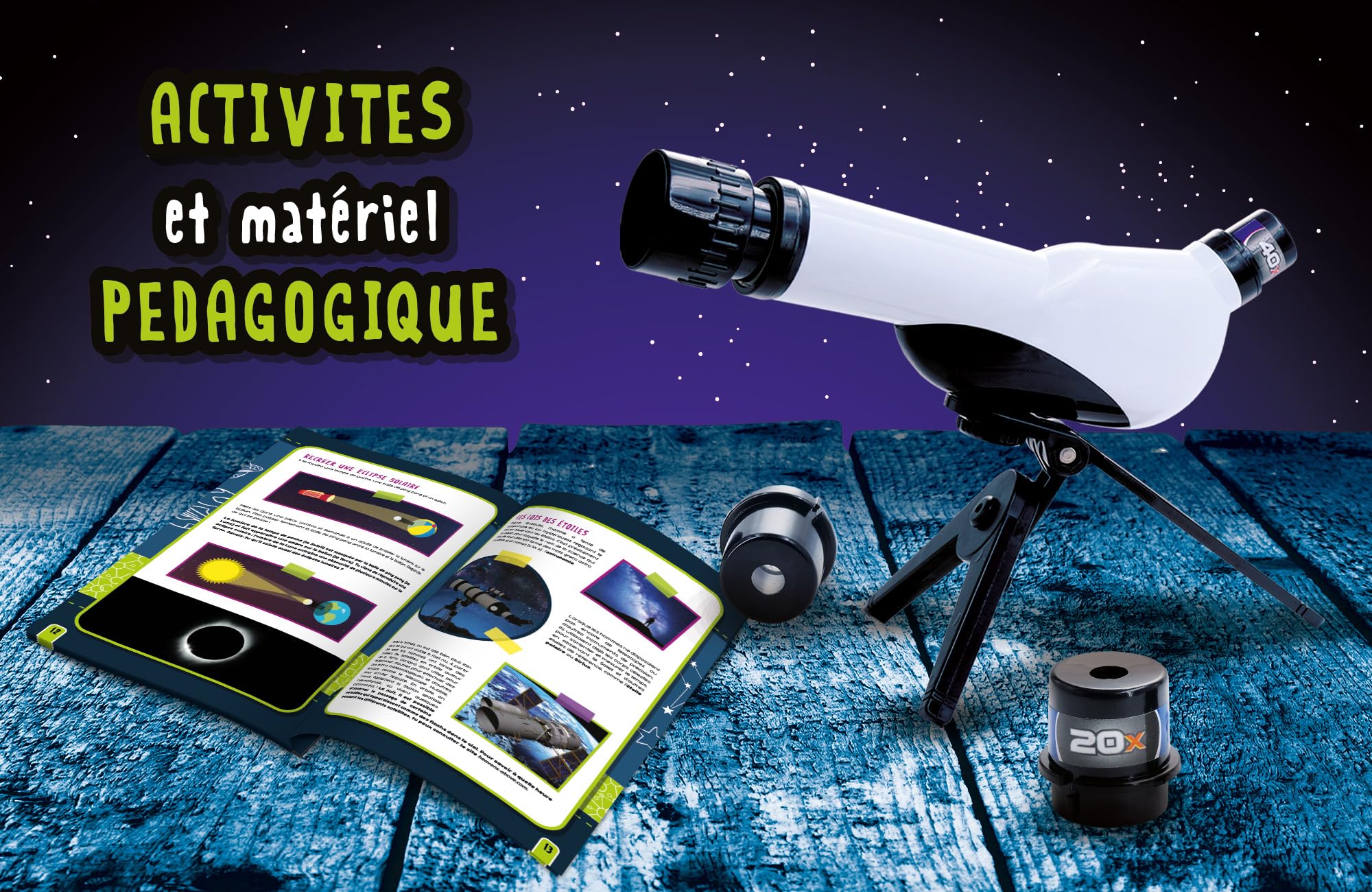 Téléscope + Trépied - Télescope Scientifique - I'M A GENIUS - Observation de la nature
