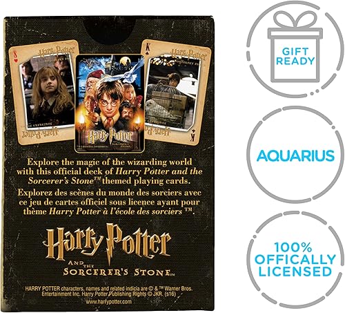 Miniatura 7 de AQUARIUS Harry Potter - Baraja de cartas de piedra de hechicero para tus juegos de cartas favoritos - Mercancía y coleccionables con licencia