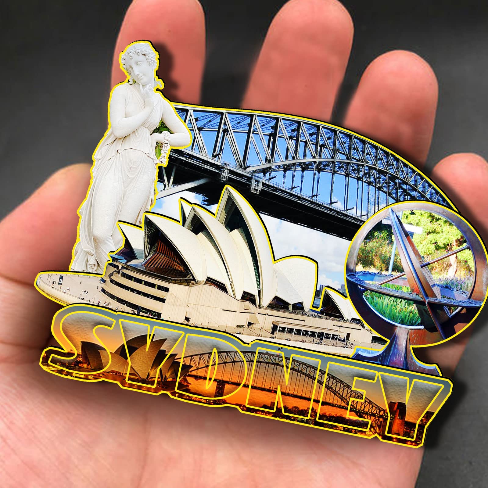 Calamita da frigorifero 3D Melbourne Australia da viaggio souvenir regalo casa cucina frigorifero decorazione adesivo magnetico Craft Collection