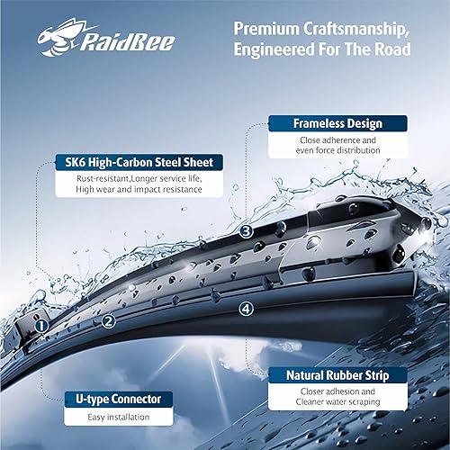 Miniatura 9 de 2 limpiaparabrisas de repuesto de 24 pulgadas21 pulgadas para BUICK Enclave 2008-2011 CHEVROLET Malibu 09-12 CHEVROLET Traverse 09-11