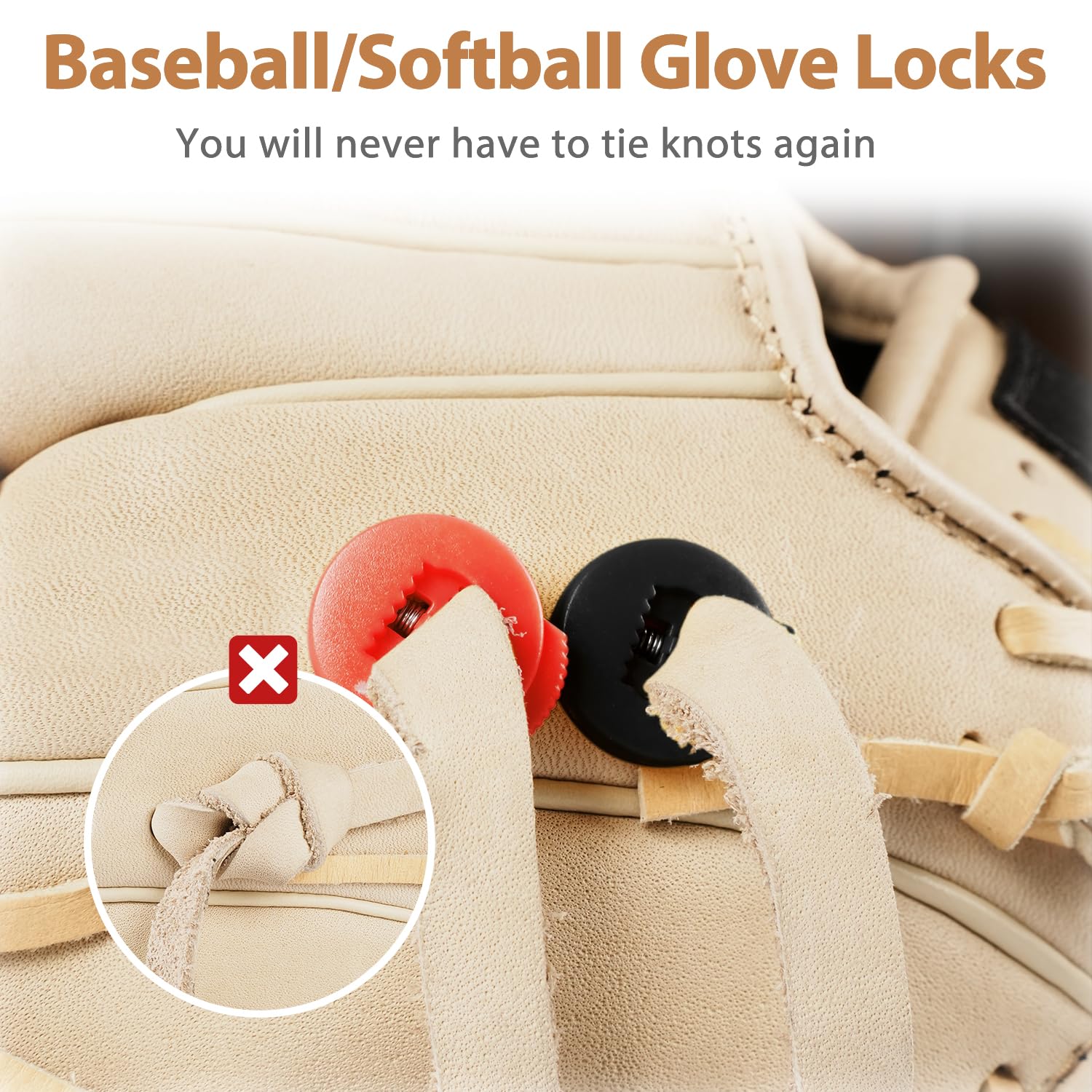 Lot De 4 Clips GloveLock Horween Pour Verrouiller Les Gants De Baseball/softball - Neuf