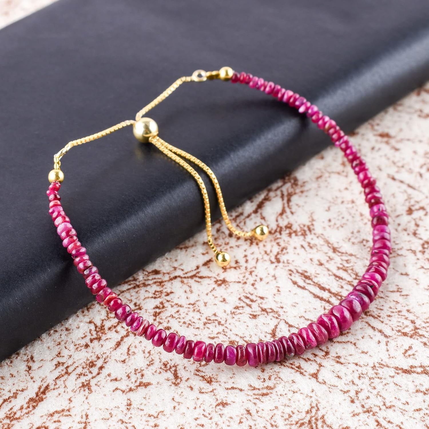 Gemstone Beads Bolo Bracelets Healing Crystals, Handmade, Birthday, Adjustable Slider, Minimalist, Women Gifts, Mother's Day - Image 5