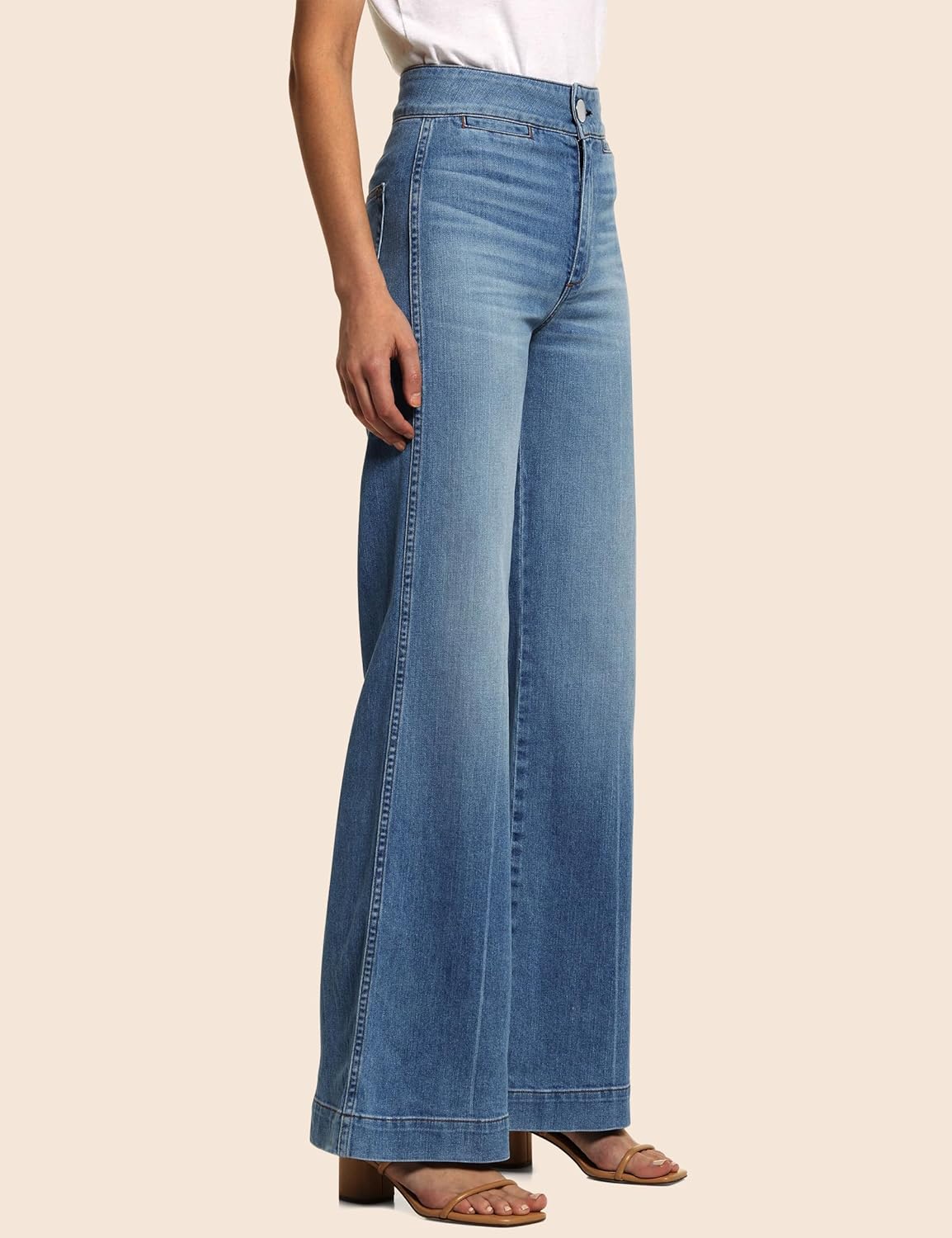 High Waisted Wide Leg Jeans Stretchy Flare Jeans for Women Loose Baggy Denim Pants with Pockets Y2K Trendy - Image 3