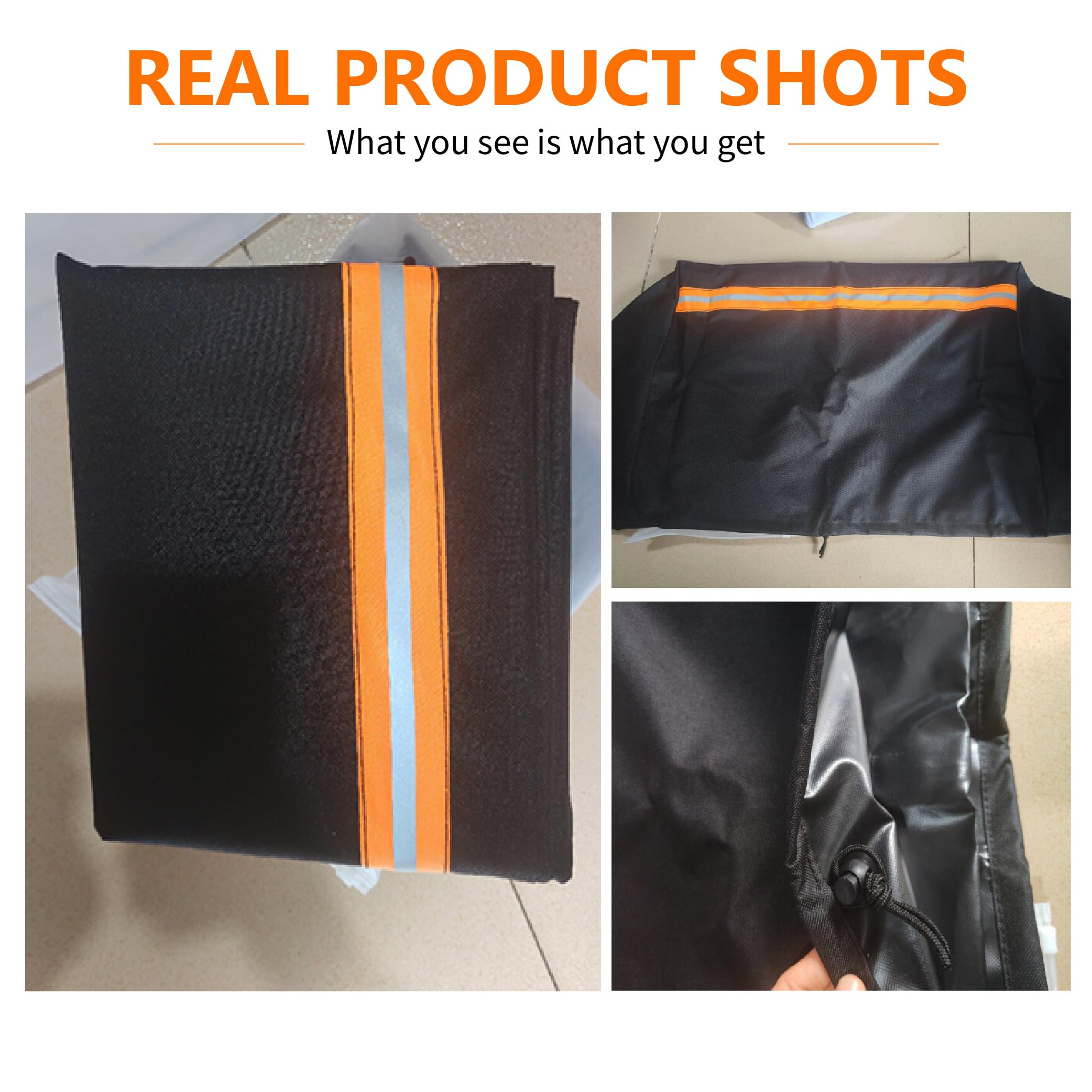 JUZELY Funda Cortacésped para Stihl iMOW RMI 632, Cubierta 600D para Robot Segador Impermeable UV Tiras Reflectantes