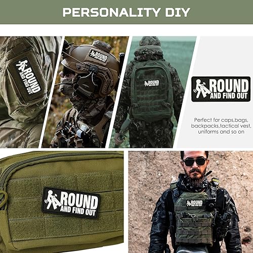 Miniatura 3 de XMJY Parche FAFO de PVC  1 parche F Around and Find Out, divertidos parches tácticos, parche de gancho y bucle de moral militar para mochilas,