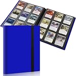 Trading Card Binder, Card Binder Album Folder Book Fit for MTG Baseball Football Sports Cards, Easy to Use Card Collection Binder (black, 360 pockets)