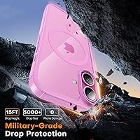 Vista 375 de TAURI Funda magnética 2 en 1 transparente para iPhone 14 Pro, compatible con Magsafe [no amarillenta] con protector de pantalla, protección de grado