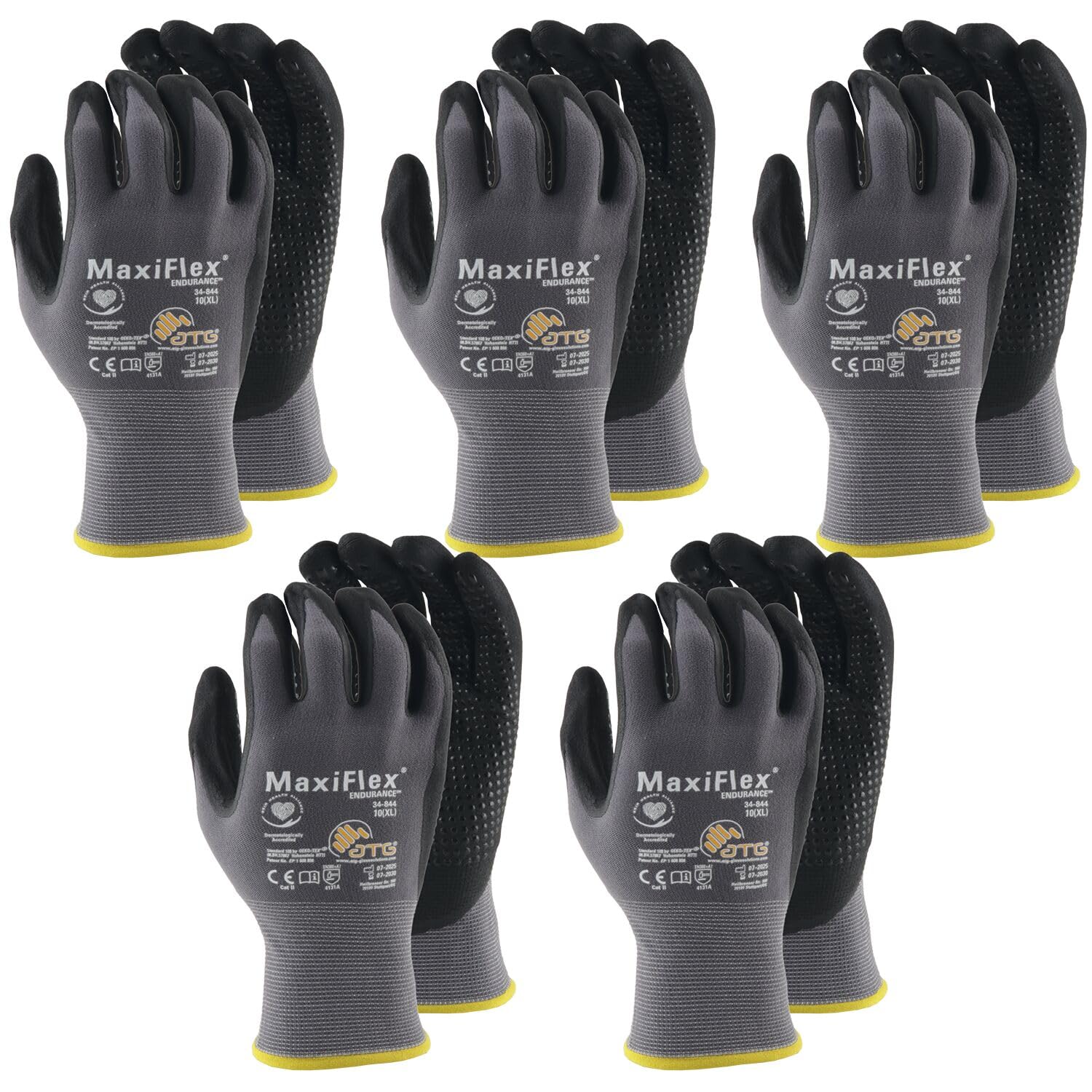 Maxiflex Endurance Gants de protection pour homme et femme Taille 10 (XL) | 5 paires unisexes