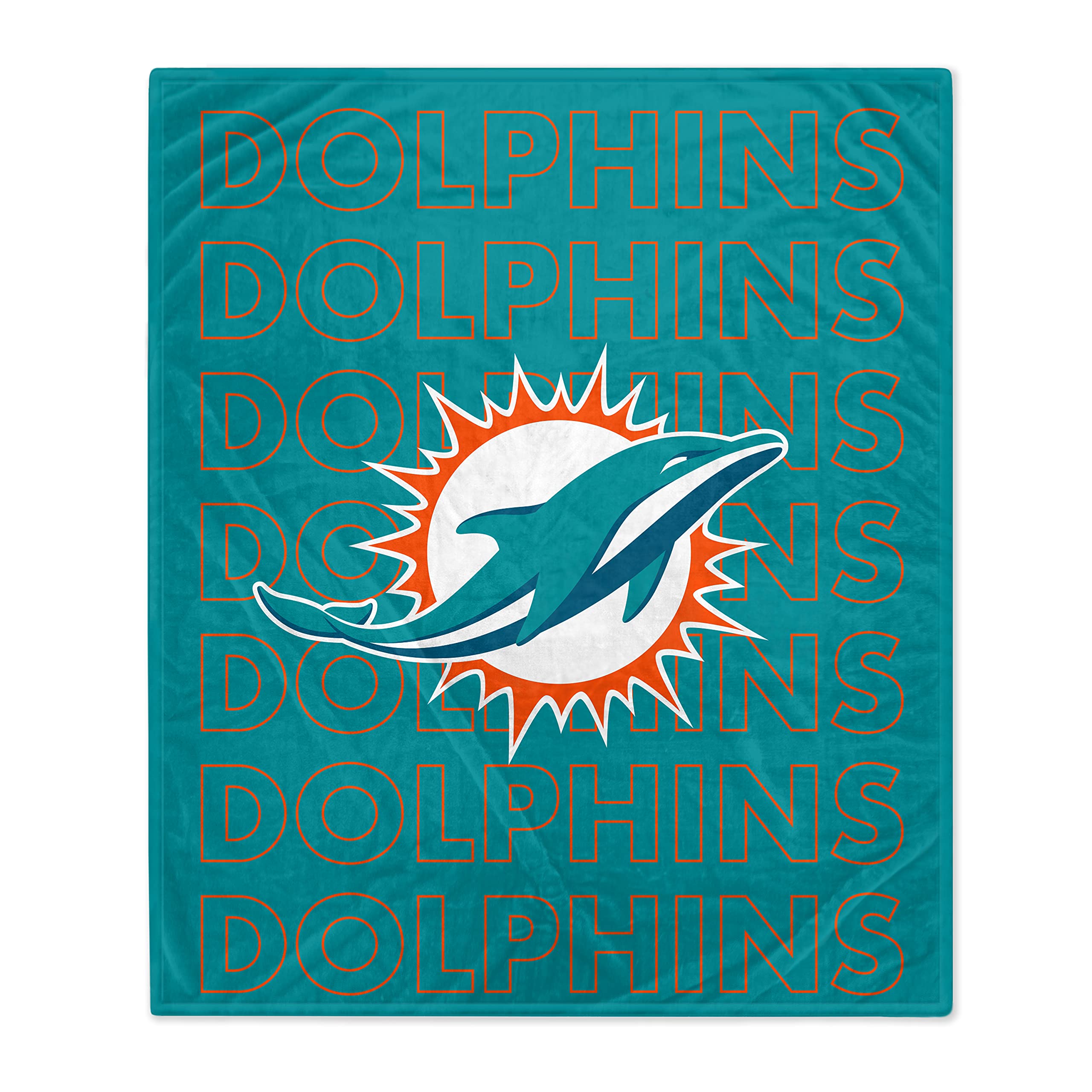 Pegasus Sports NFL Echo Team Wordmark Plush Blanket- Miami Dolphins : Amazon.in:  Home u0026 Kitchen