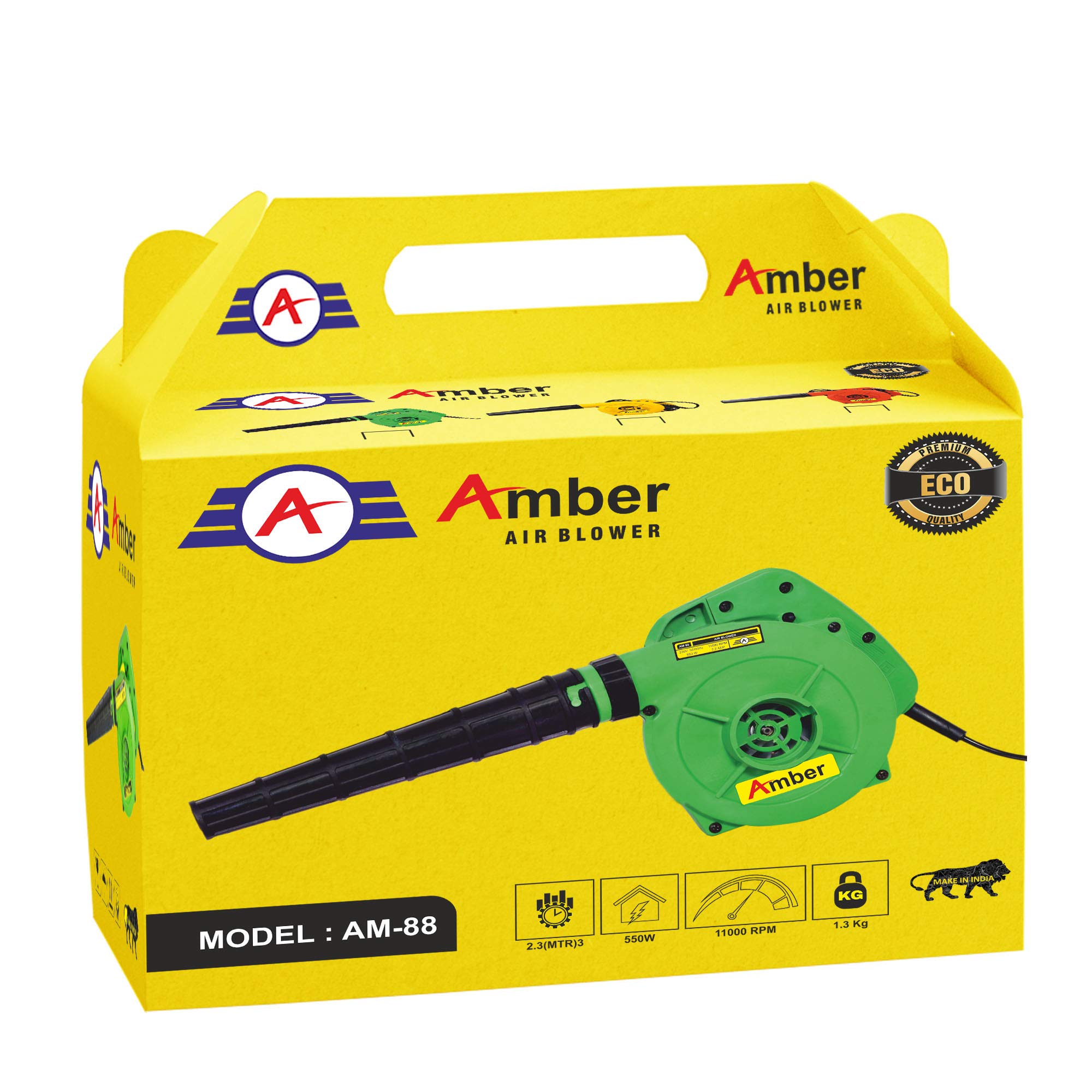 Amber ECO 550w/11000RPM High Pressure Air Blower/Dust PC Cleaner ,AM-88